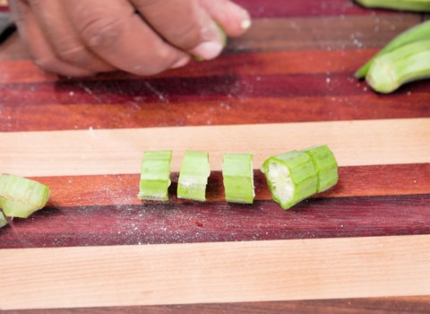 Prep the Okra