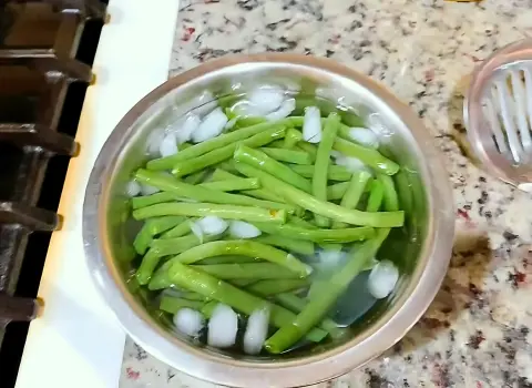 Blanch the Green Beans