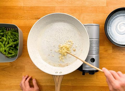 Sautéing the Garlic